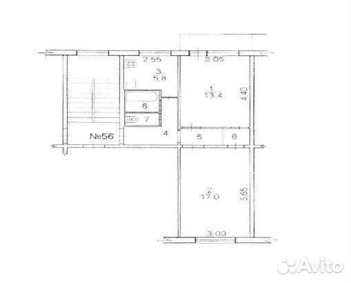 2-к квартира, 47.7 м², 4/5 эт. 2-к квартира, 47.7 м², 4/5 эт.
