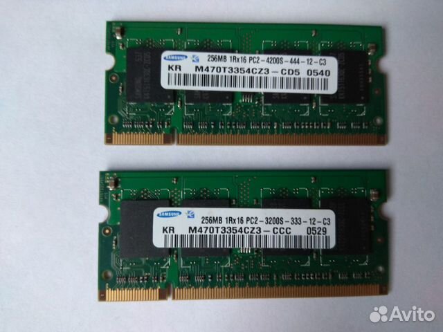 Память DDR2 для ноутбука