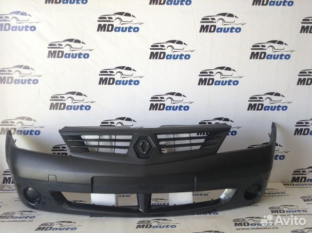 Бампер передний рено логан с 2005 серое затмение Бампер передний рено логан с 2005 серое затмение