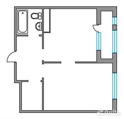 1-к квартира, 45.3 м², 18/26 эт.