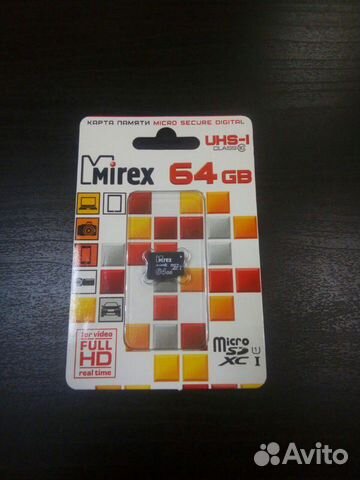 Карта памяти Micro SD 64Gb,Новая,Магазин 89210040041 купить 1