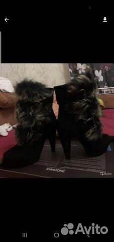 Ботильоны зимние замша новые на каблуке Ботильоны зимние замша новые на каблуке