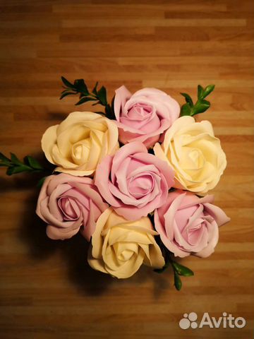 Букет из мыльных роз
