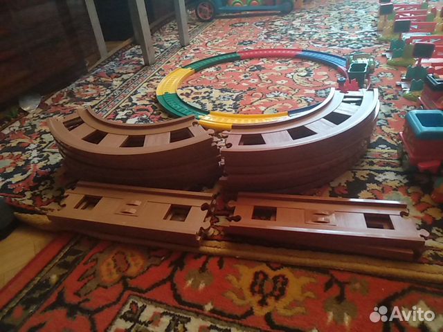 Железная дорога Elc большой набор+ещё дорога Железная дорога Elc большой набор+ещё дорога