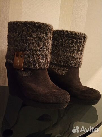 Оригинальные сапожки Calvin Klein с вязаным верхом