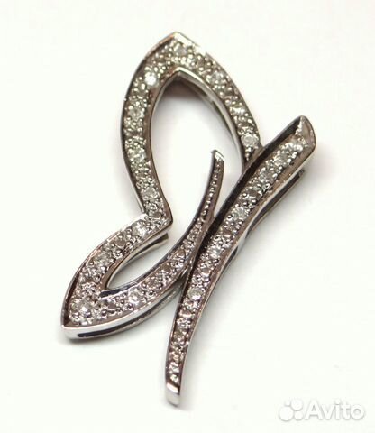 Кулон из белого золота с бриллиантами 0.09 ct Кулон из белого золота с бриллиантами 0.09 ct