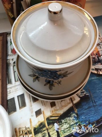 Блюдца, чашки, сахарница СССР Блюдца, чашки, сахарница СССР