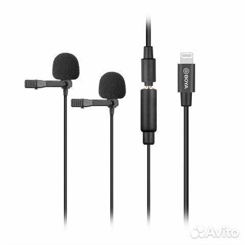 Boya BY-M2D петличный микрофон для Apple Boya BY-M2D петличный микрофон для Apple