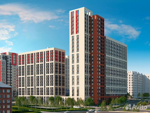 2-к квартира, 66 м², 6/19 эт.