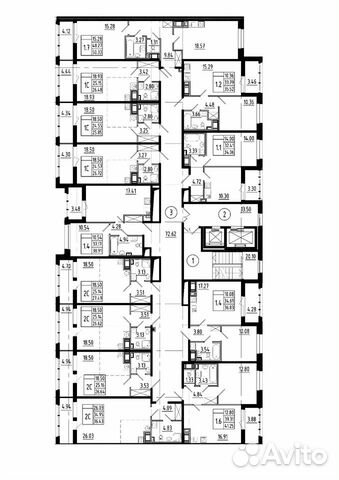 1-к квартира, 35.5 м², 7/12 эт. 1-к квартира, 35.5 м², 7/12 эт.
