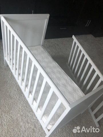 Детская кроватка IKEA + матрац