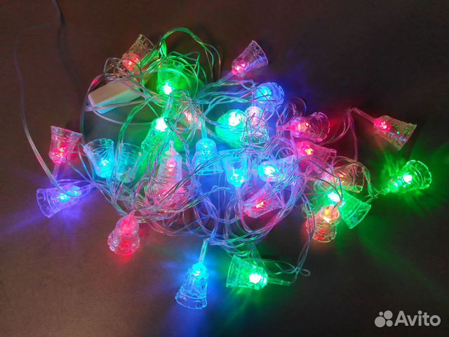 Гирлянда 5м колокольчики Гирлянда 5м колокольчики