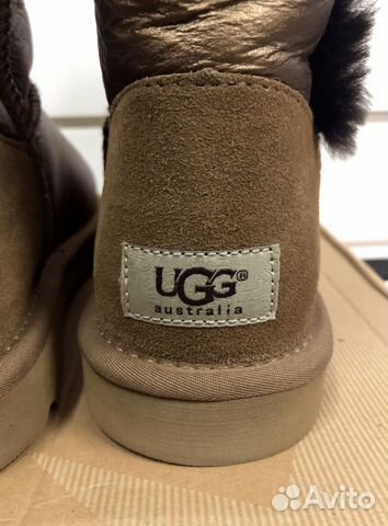 UGG угги, золотые короткие обливные UGG угги, золотые короткие обливные
