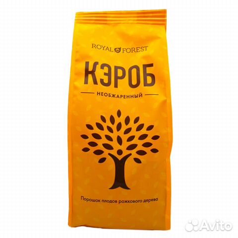 Кэроб необжаренный порошок (carob) Royal Forest Кэроб необжаренный порошок (carob) Royal Forest
