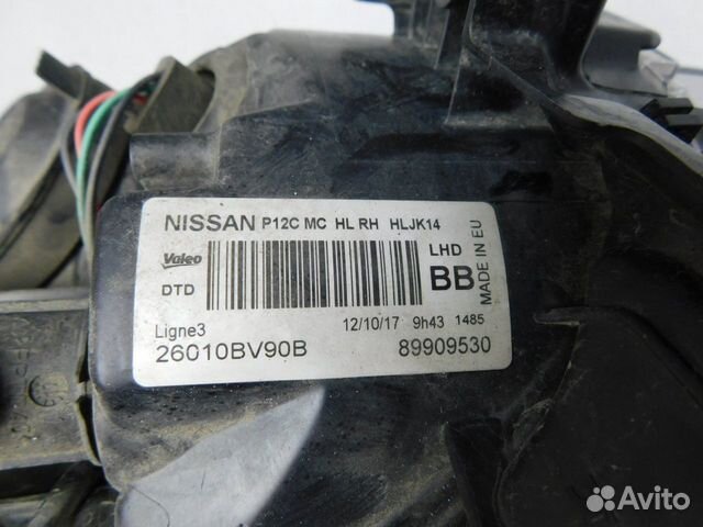 Фара правая Nissan Juke 09334 Фара правая Nissan Juke 09334