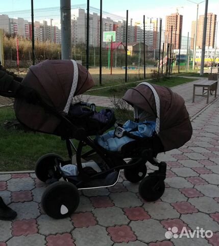 Детская коляска для двойни Tutis Zippy Terrа 3в1