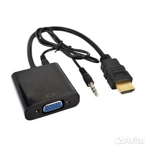 Адаптер-переходник с hdmi на D-SUB(VGA) с аудио Адаптер-переходник с hdmi на D-SUB(VGA) с аудио