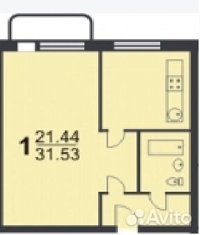 1-к квартира, 32 м², 5/9 эт. 1-к квартира, 32 м², 5/9 эт.