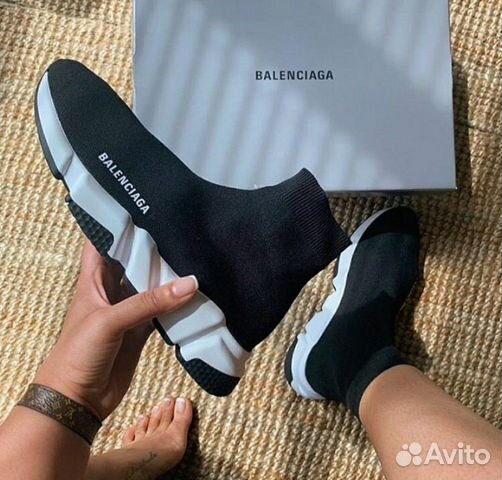 Кроссовки Balenciaga Speed Trainer black&white Кроссовки Balenciaga Speed Trainer black&white