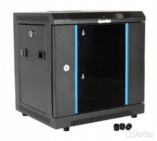 Серверный шкаф Шкаф Hyperline TDC-9U-GR-RAL9004
