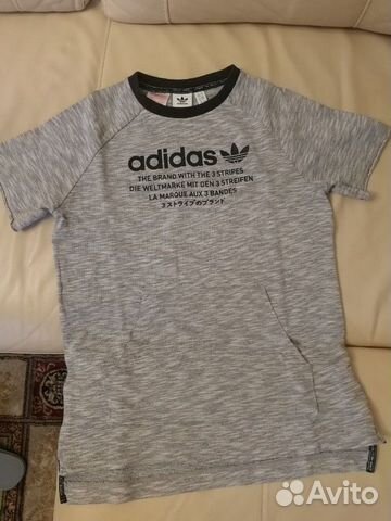Свитшот Adidas с короткими рукавами Свитшот Adidas с короткими рукавами