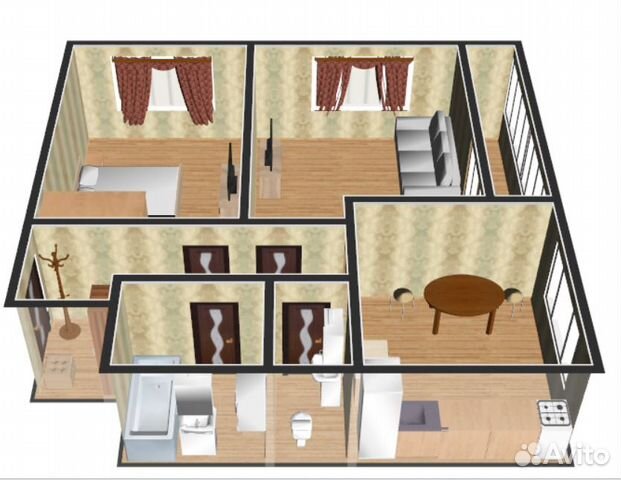 2-к квартира, 64 м², 9/19 эт.