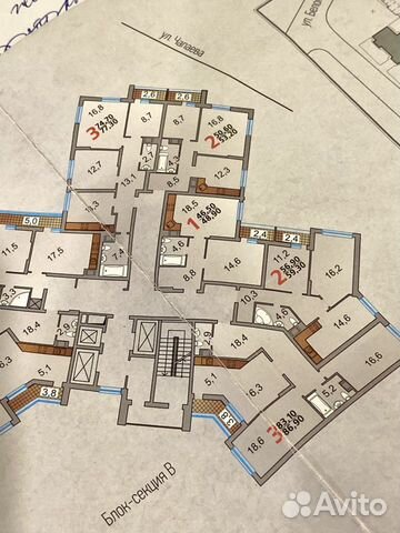 2-к квартира, 53.2 м², 10/25 эт.