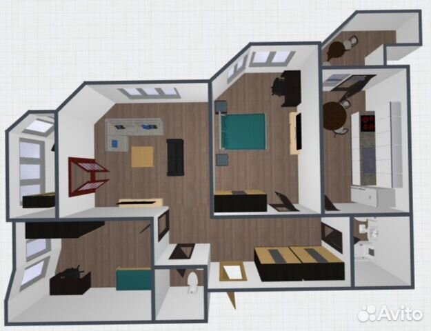 3-к квартира, 89.9 м², 10/25 эт. 3-к квартира, 89.9 м², 10/25 эт.