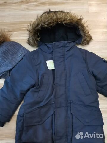 Парка Benetton сапожки/шапка