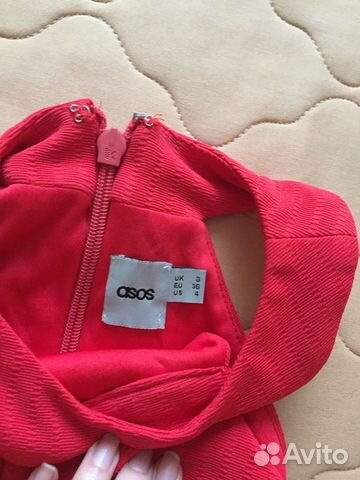 Красное платье миди ASOS Красное платье миди ASOS