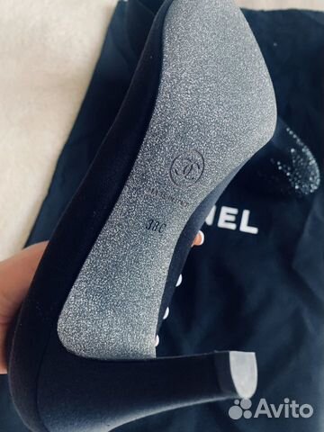 Ботильоны chanel / 38 / черные со стразами Ботильоны chanel / 38 / черные со стразами