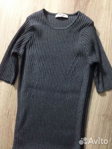 Серое платье-лапша Zara Maternity