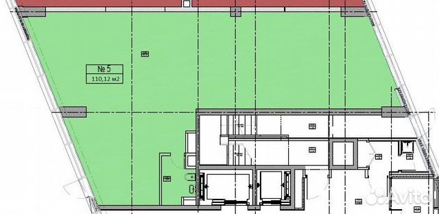 Помещение свободного назначения, 110 м²