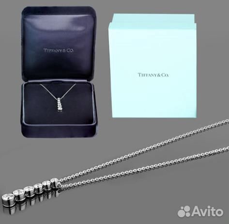 Золотое колье Tiffany с брил. 0.5 ct Золотое колье Tiffany с брил. 0.5 ct