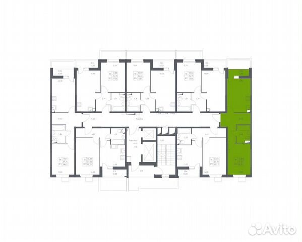 1-к квартира, 38.5 м², 2/17 эт.