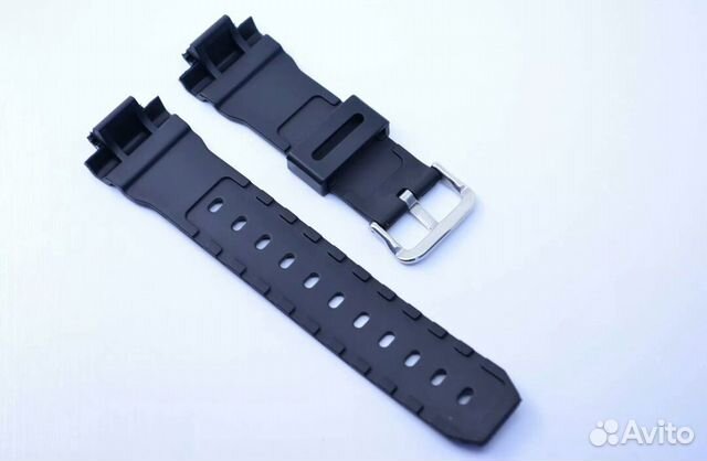 Каучуковый ремешок для часов Casio DW-6900 Black Каучуковый ремешок для часов Casio DW-6900 Black