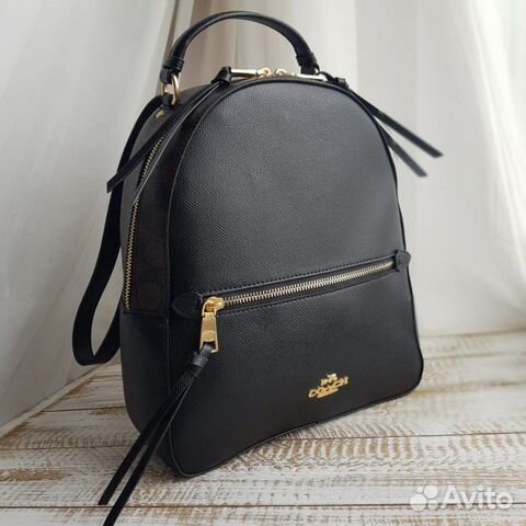 Новый женский рюкзак Coach чёрный