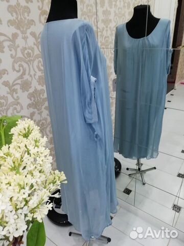 Платье шёлк и вискоза Италия 48-52 брак