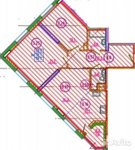 3-к квартира, 79 м², 9/25 эт. 3-к квартира, 79 м², 9/25 эт.