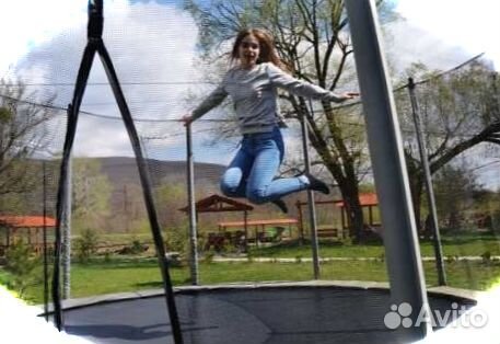 Батут 252 см для дачи детский (с сеткой) Батут 252 см для дачи детский (с сеткой)