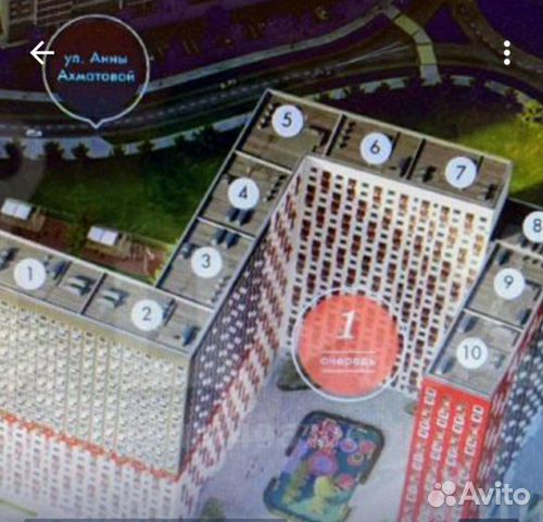 2-к квартира, 58 м², 9/23 эт. 2-к квартира, 58 м², 9/23 эт.