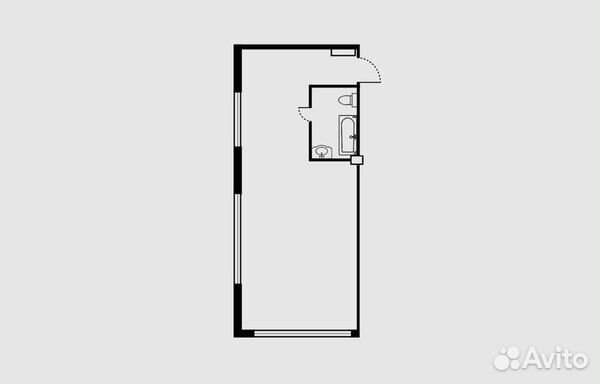 1-к квартира, 59.2 м², 2/18 эт.