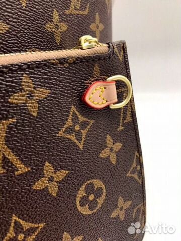 Сумка Луи Виттон шоппер neverfull мм коричневая
