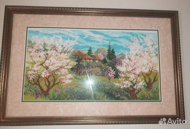 Картина вышитая крестиком