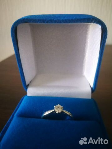 Золотое кольцо с бриллиантом 0.25ct