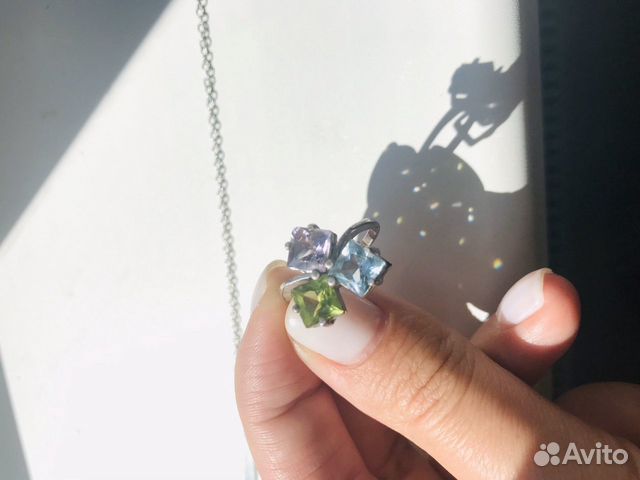 Серебряное кольцо с фианитами