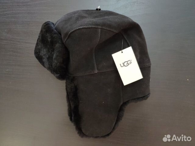 UGG Australia новая шапка кожаная ушанка оригинал UGG Australia новая шапка кожаная ушанка оригинал