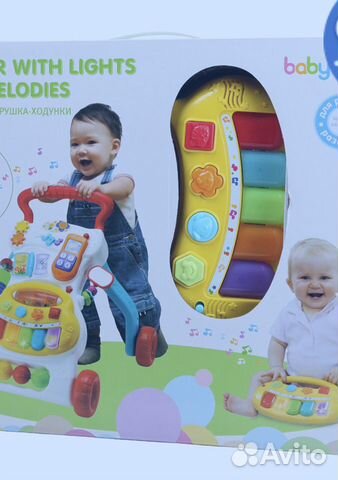Ходунки -каталка новая Baby Go музыкальная Ходунки -каталка новая Baby Go музыкальная