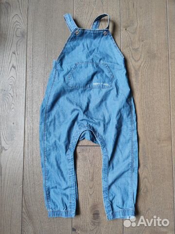 Джинсовый комбинезон h&m 92