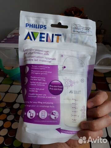 Пакеты для хранения молока Avent 180 мл. 25 шт Пакеты для хранения молока Avent 180 мл. 25 шт